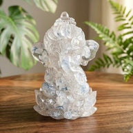 Crystal Ganesh Statue Symbol of Wisdom, Prosperity & Positive Energy - Aditya Kundali
