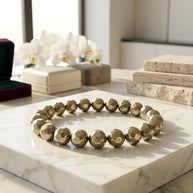 Diamond Cut Golden Pyrite Bracelet - Aditya Kundali