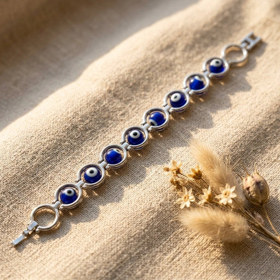 Evil Eye Protection Link Bracelet - Aditya Kundali