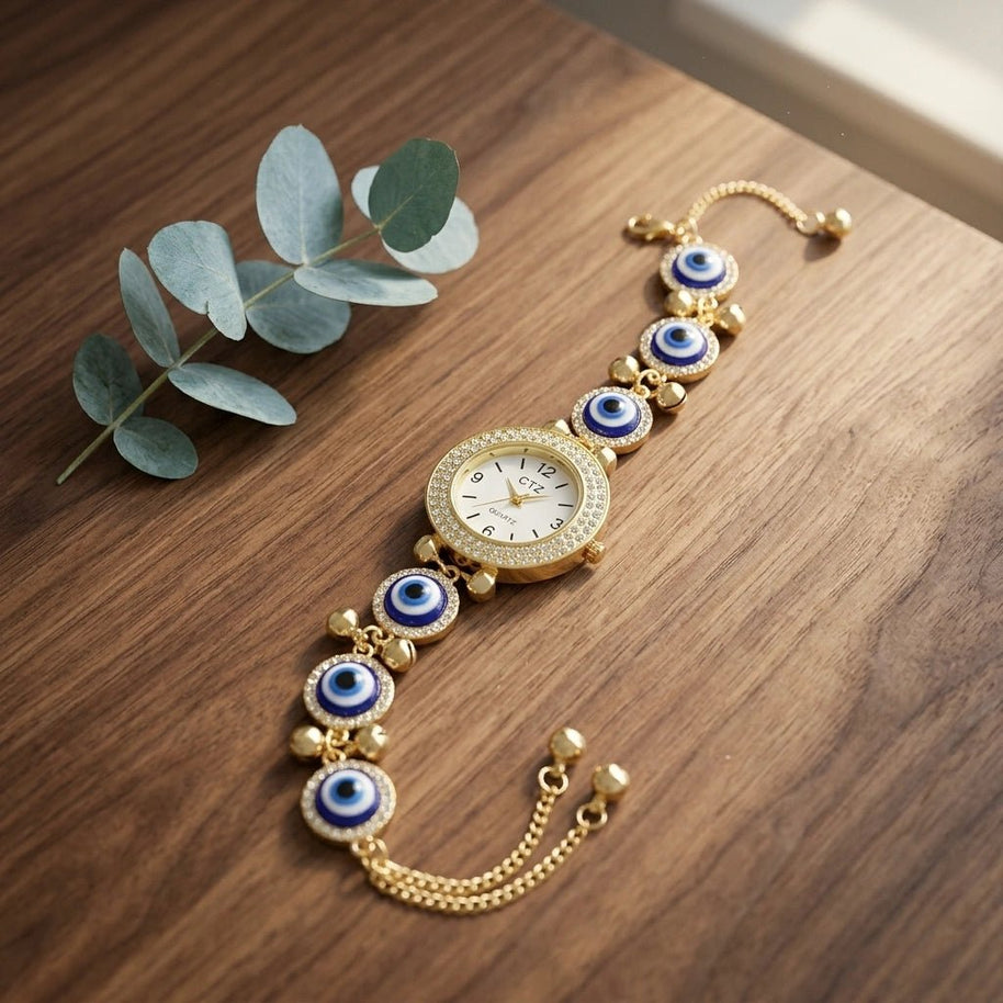 Evil Eye Watch Bracelet - Aditya Kundali