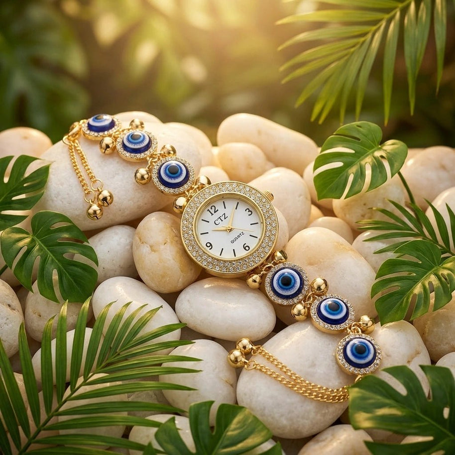 Evil Eye Watch Bracelet - Aditya Kundali