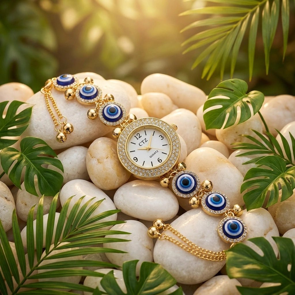 Evil Eye Watch Bracelet - Aditya Kundali