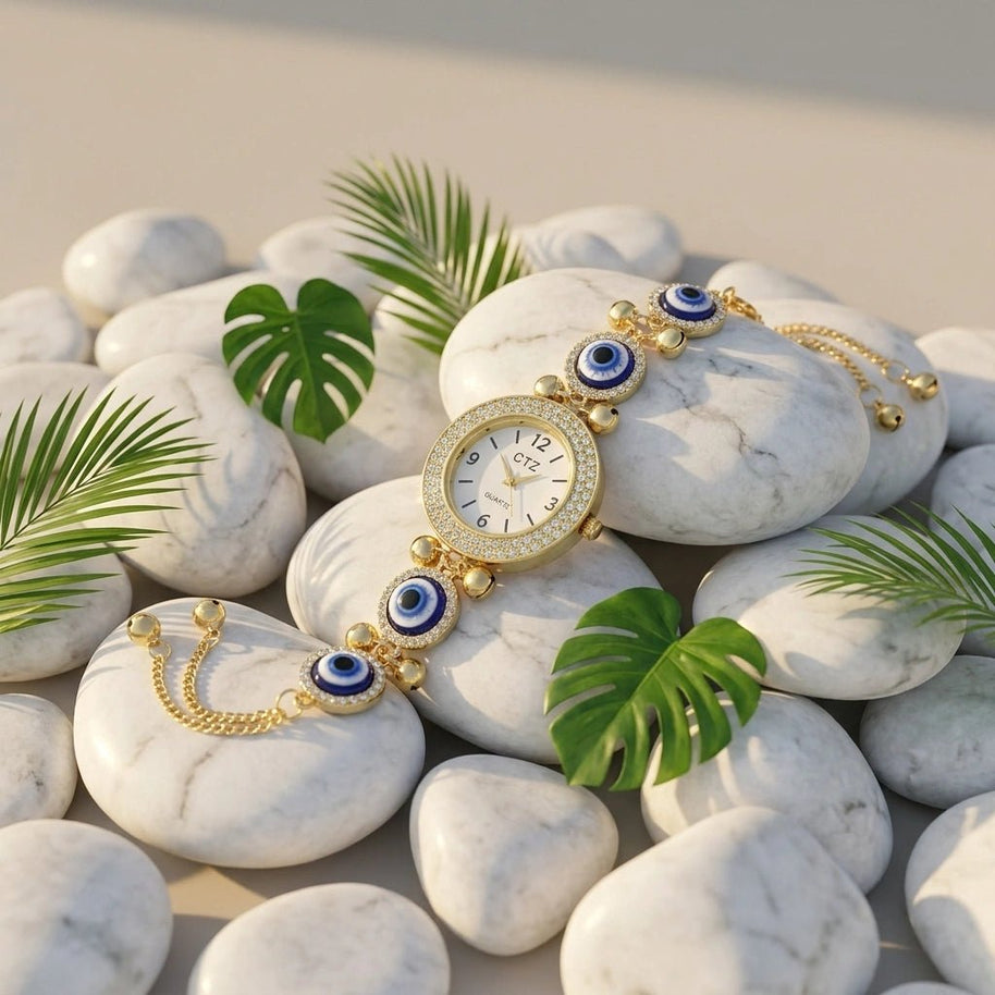 Evil Eye Watch Bracelet - Aditya Kundali
