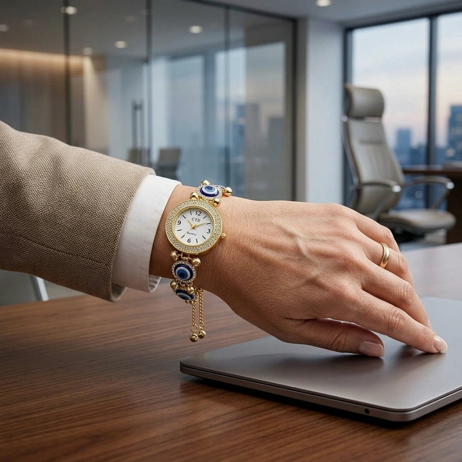 Evil Eye Watch Bracelet - Aditya Kundali