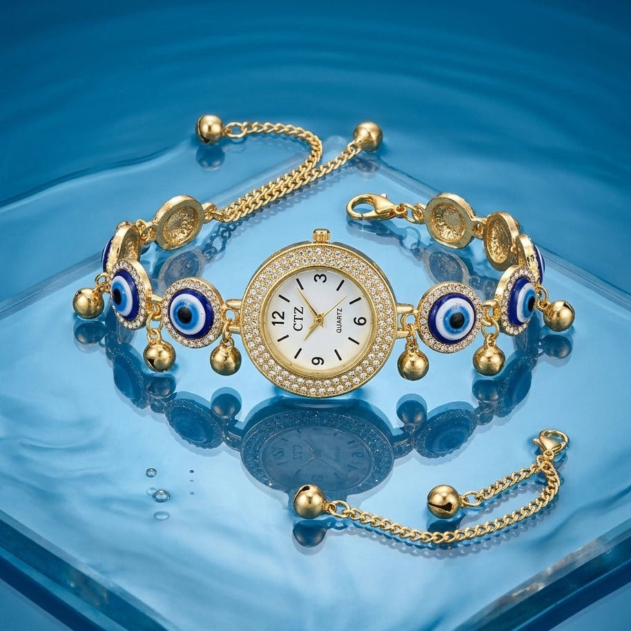 Evil Eye Watch Bracelet - Aditya Kundali