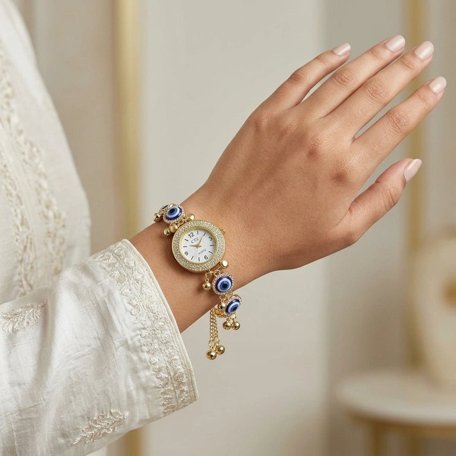 Evil Eye Watch Bracelet - Aditya Kundali