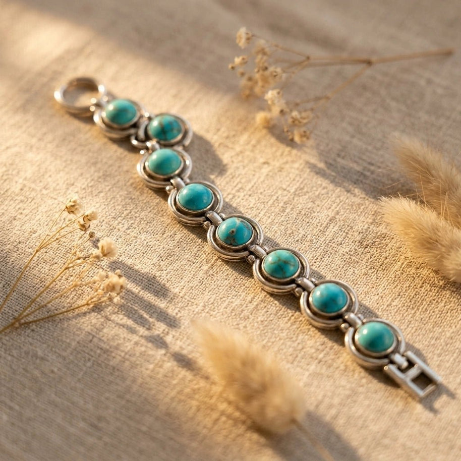 Firoza Link Bracelet - Aditya Kundali