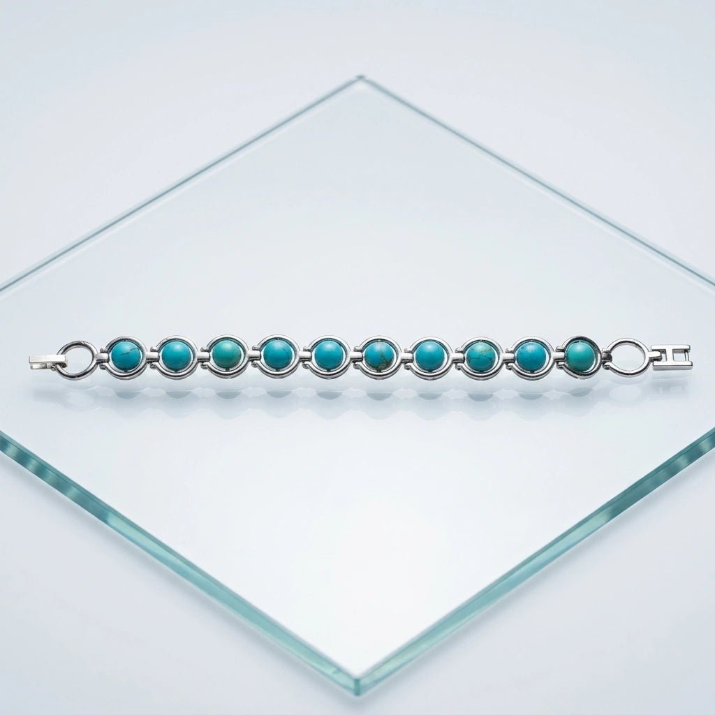 Firoza Link Bracelet - Aditya Kundali