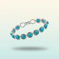 Firoza Link Bracelet - Aditya Kundali