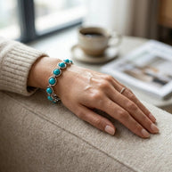 Firoza Link Bracelet - Aditya Kundali