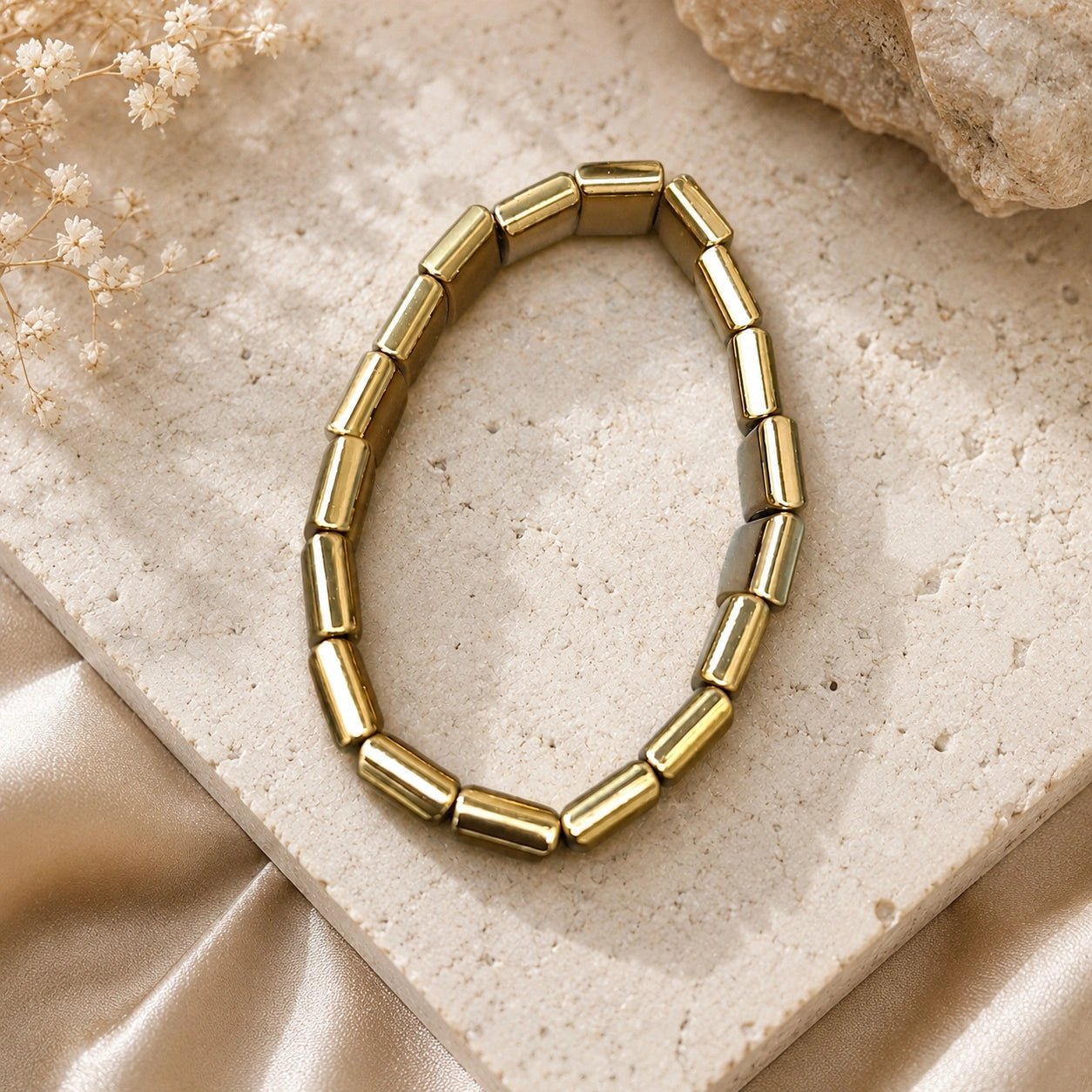 Gold Hematite Bracelet - Aditya Kundali