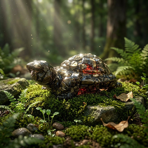 Gold Pyrite Turtle - Aditya Kundali