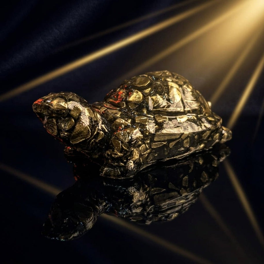 Gold Pyrite Turtle - Aditya Kundali