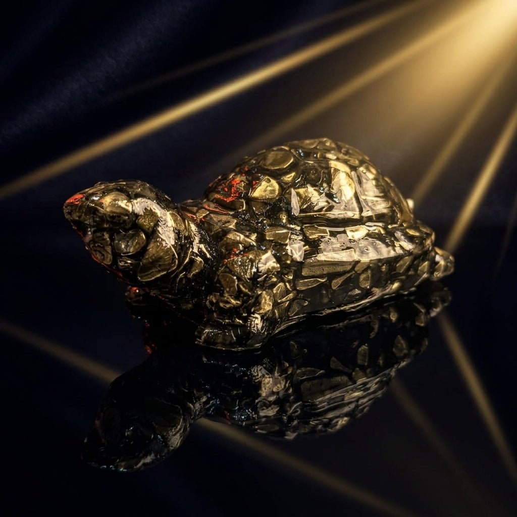 Gold Pyrite Turtle - Aditya Kundali