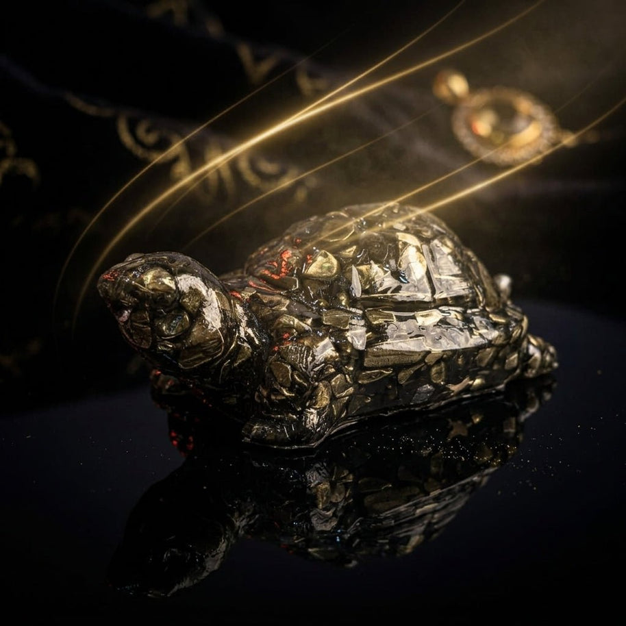 Gold Pyrite Turtle - Aditya Kundali