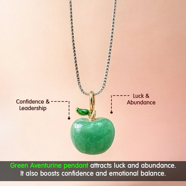 Green Aventurine Apple Pendant - Aditya Kundali