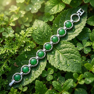 Green Aventurine Link Bracelet - Aditya Kundali