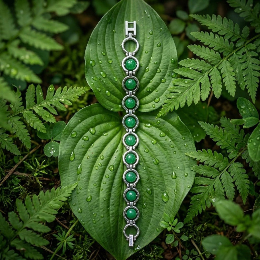 Green Aventurine Link Bracelet - Aditya Kundali