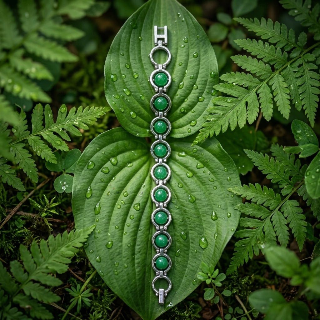 Green Aventurine Link Bracelet - Aditya Kundali