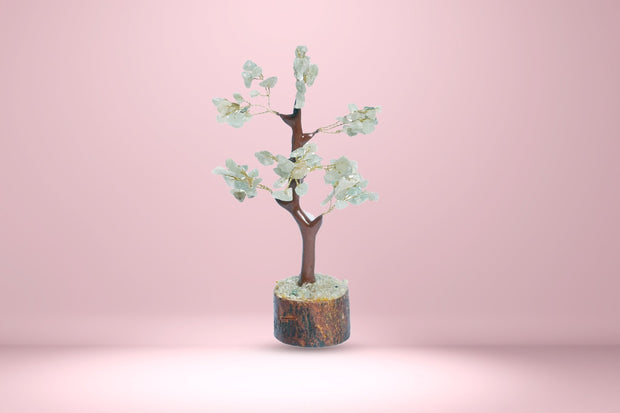 Green Jade Natural Healing Gemstone Crystal Bonsai Fortune Money Tree - Aditya Kundali