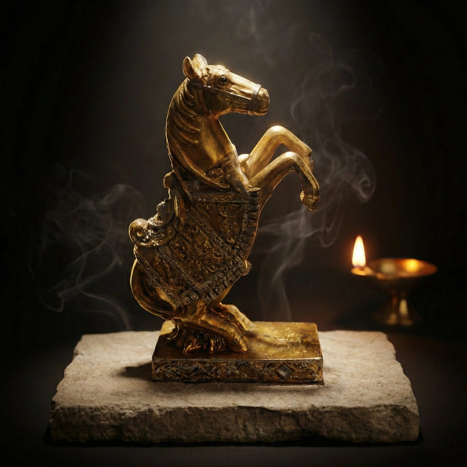 Jumping Horse Statue - Aditya Kundali