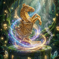 Jumping Horse Statue - Aditya Kundali