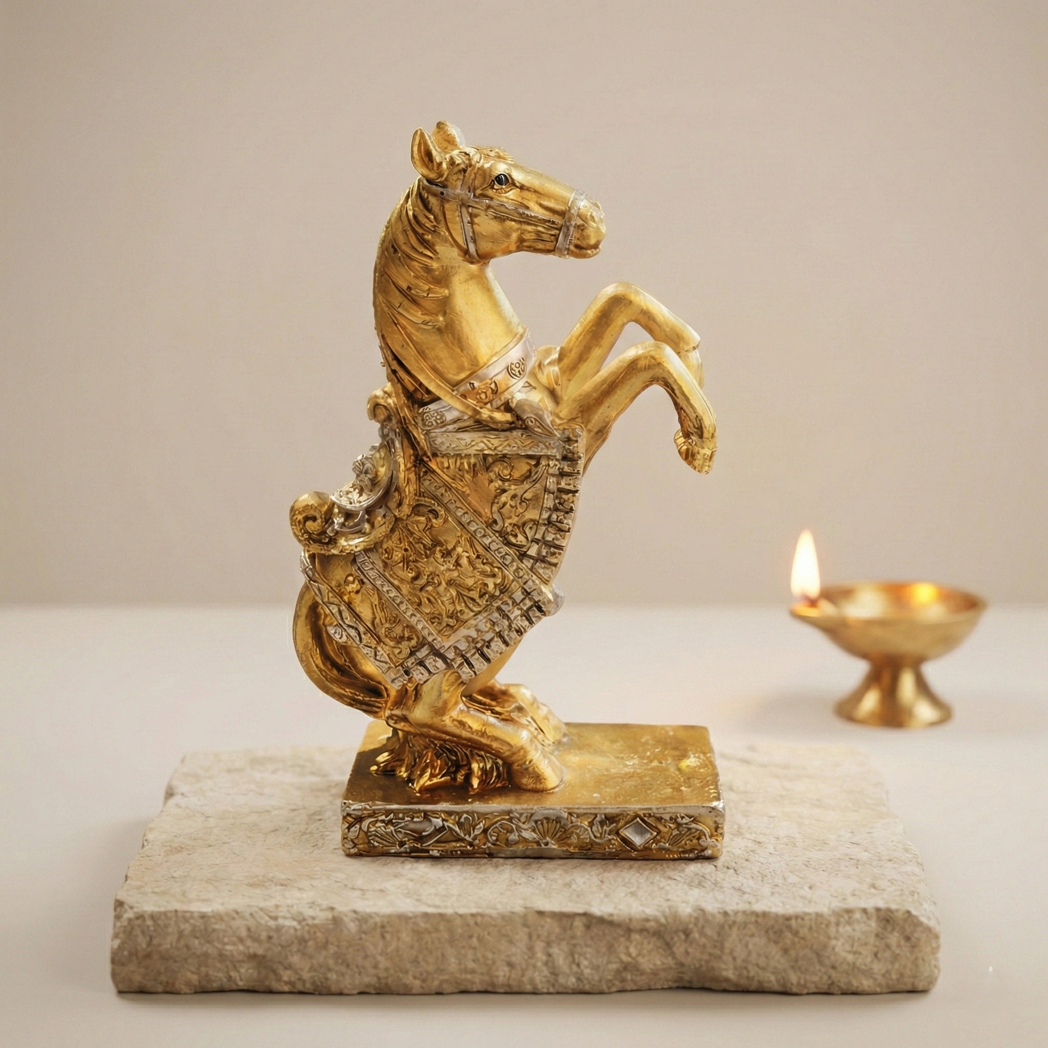 Jumping Horse Statue - Aditya Kundali