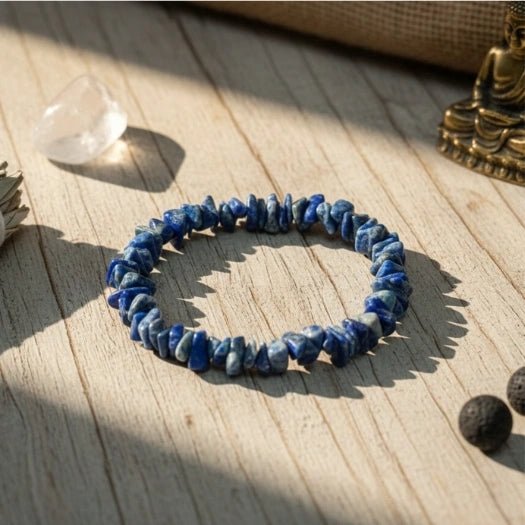 Lapis Lazuli Chip Bracelet - Aditya Kundali
