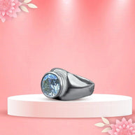 Moissanite Stone Ring (Silver) - Aditya Kundali