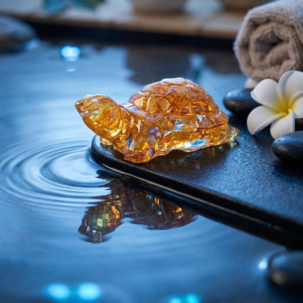 Natural Citrine Turtle - Aditya Kundali