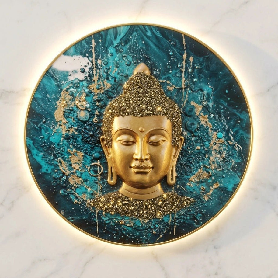 Pyrite Buddha Frame - Aditya Kundali