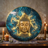 Pyrite Buddha Frame - Aditya Kundali