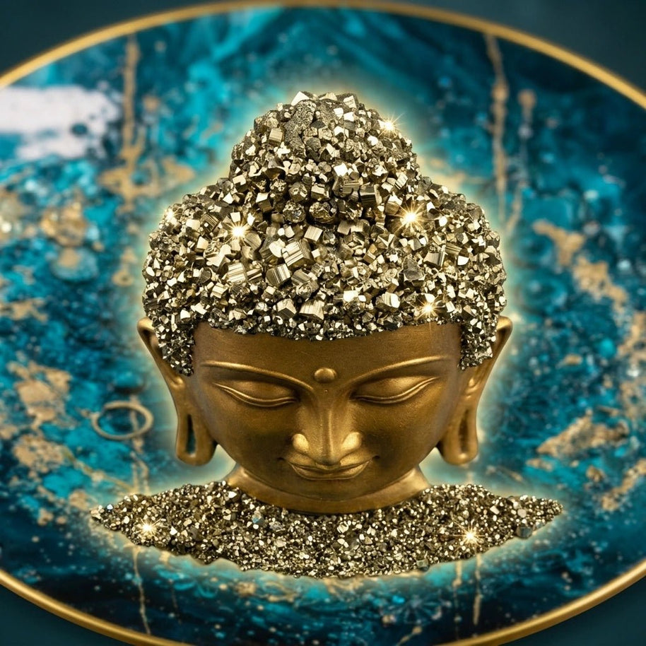 Pyrite Buddha Frame - Aditya Kundali
