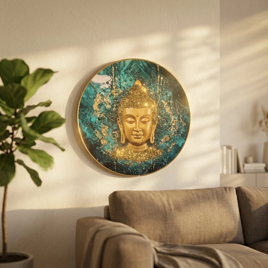 Pyrite Buddha Frame - Aditya Kundali