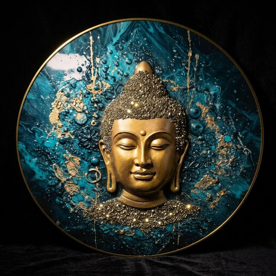Pyrite Buddha Frame - Aditya Kundali