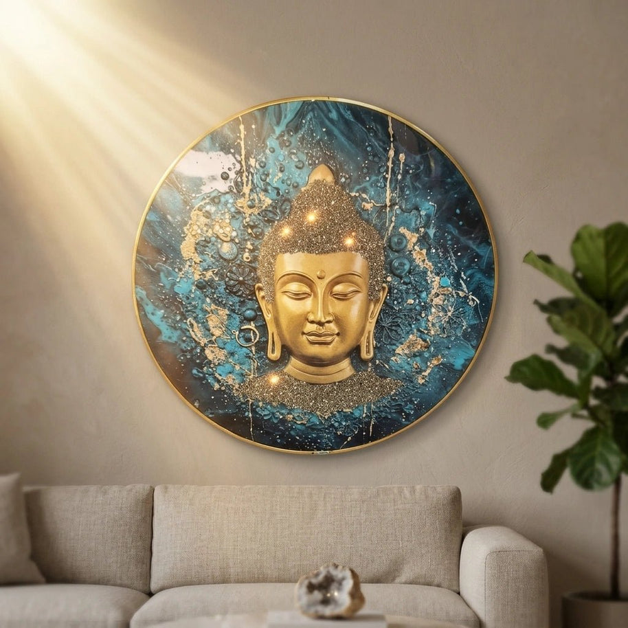 Pyrite Buddha Frame - Aditya Kundali