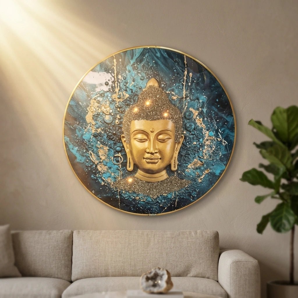 Pyrite Buddha Frame - Aditya Kundali