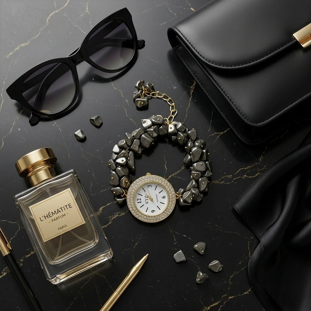 Pyrite Chip Watch Bracelet - Aditya Kundali