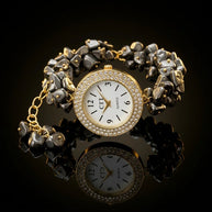 Pyrite Chip Watch Bracelet - Aditya Kundali