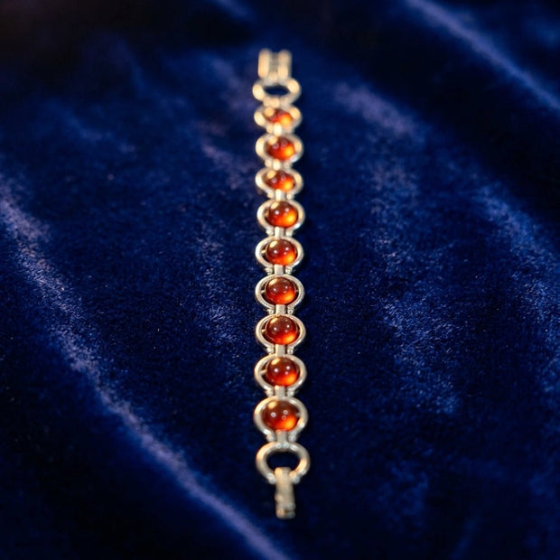 Red Jade Link Bracelet - Aditya Kundali
