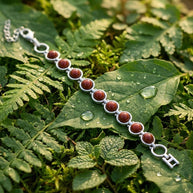 Red Jasper Link Bracelet - Aditya Kundali