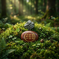 Red Jasper Zibu Coin & Pyrite Stone - Aditya Kundali