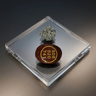Red Jasper Zibu Coin & Pyrite Stone - Aditya Kundali