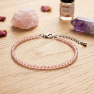 Rose Quartz Anklet - Aditya Kundali