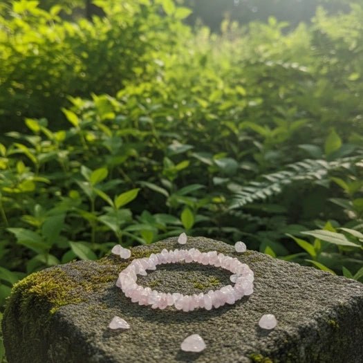 Rose Quartz Chip Bracelet - Aditya Kundali