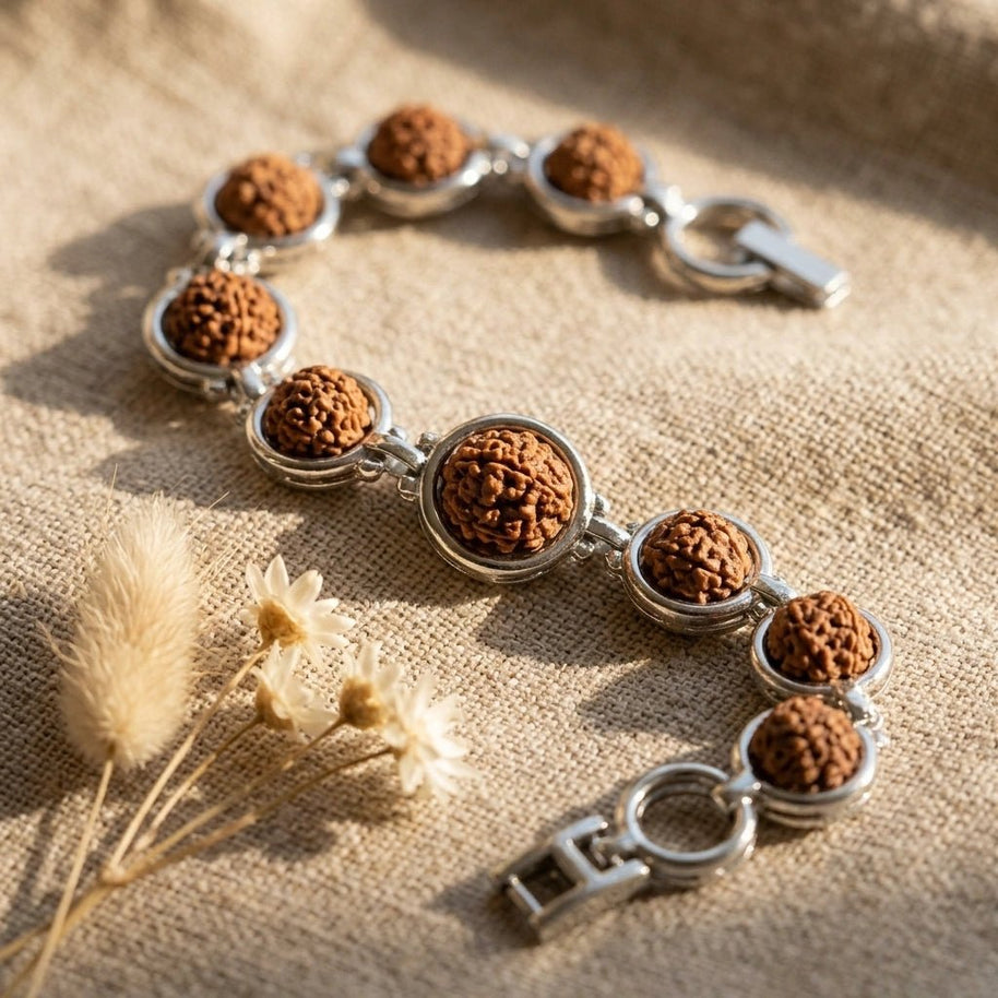 Rudraksha Link Bracelet - Aditya Kundali