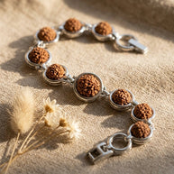 Rudraksha Link Bracelet - Aditya Kundali