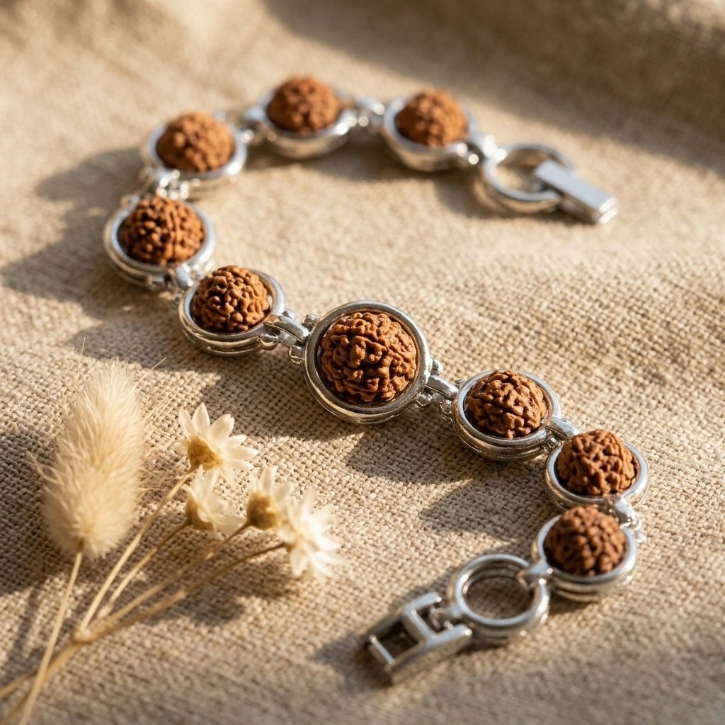 Rudraksha Link Bracelet - Aditya Kundali
