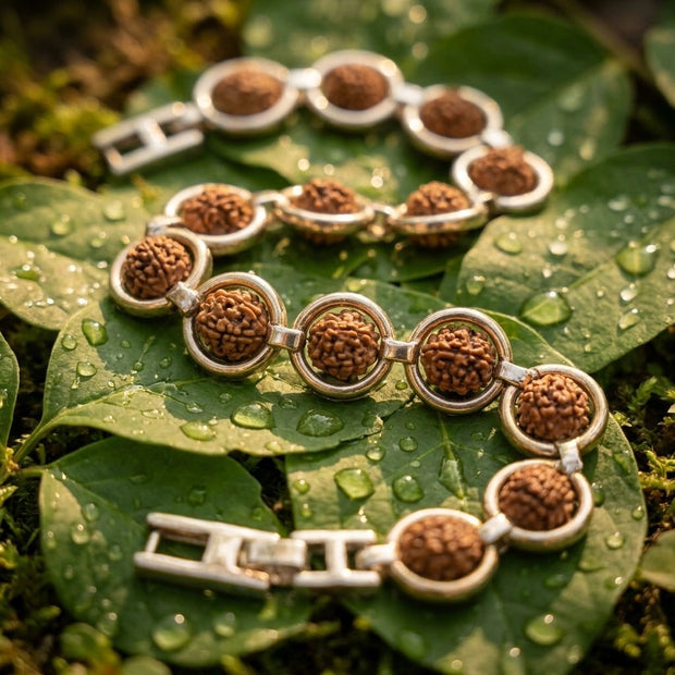 Rudraksha Link Bracelet - Aditya Kundali