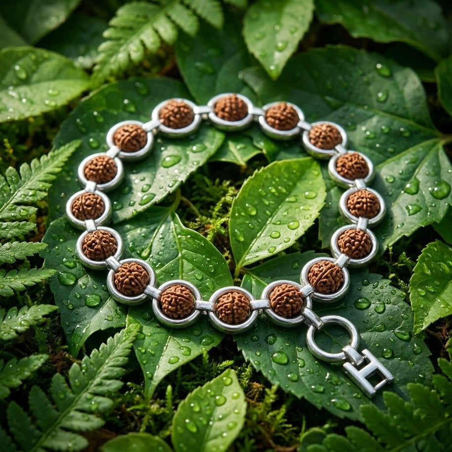Rudraksha Link Bracelet - Aditya Kundali